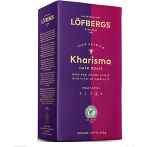 Кофе молотый Lofbergs Kharisma, 500 г, вакуумная упаковка
