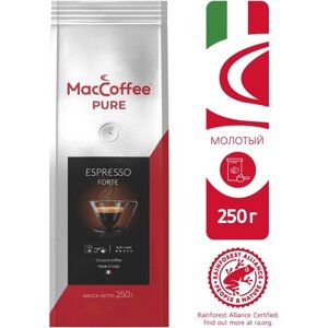 Кофе молотый MacCoffee Pure Espresso Forte, 250 г