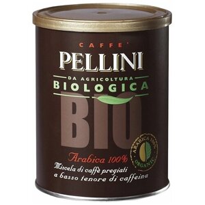 Кофе молотый Pellini BIO, 250 г, металлическая банка