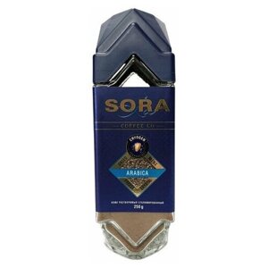 Кофе молотый растворимый La SORA Arabica, 250 гр, сублимированный