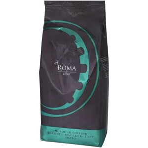 Кофе молотый Via El ROMA Filter, 1 кг, пакет с клапаном