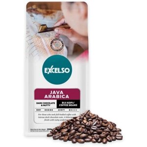 Кофе обжаренный в зерне Excelso Java Arabica 200g