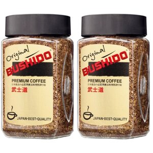 Кофе растворимый Bushido Original 100 грамм в банке 2 штуки