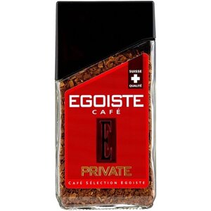 Кофе растворимый Egoiste Private сублимированный, стеклянная банка, 100 г