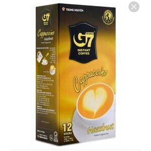 Кофе растворимый G7 Cappuchino Hazelnut Лесной орех Trung Nguyen 216г (18 г. )