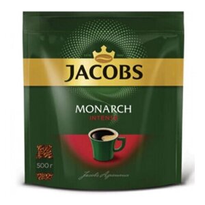 Кофе растворимый Jacobs Monarch Intense, пакет, 500 г, 2 уп.