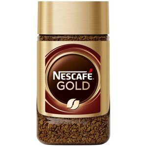 Кофе растворимый Nescafe Gold сублимированный с добавлением молотого, стеклянная банка, 47.5 г