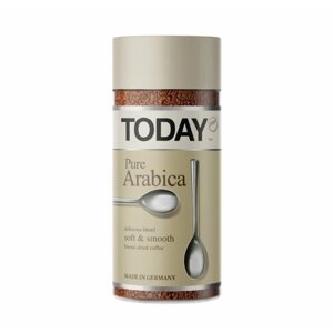 Кофе растворимый Today Pure Arabica сублимированный, стеклянная банка, 95 г