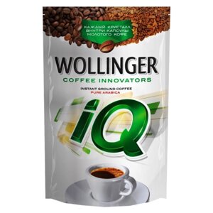 Кофе растворимый WOLLINGER IQ с молотым кофе, пакет, 190 г