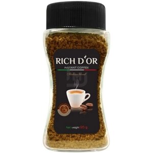 Кофе RICH D'OR сублимированный в стеклянной банке 95 г