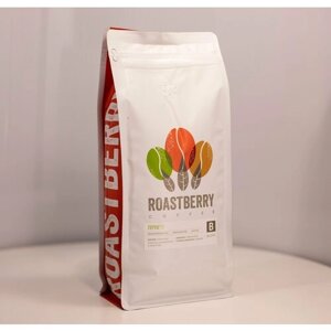 Кофе "Roastberry" лунго смесь в зернах, упаковка 1000 грамм/ Свежеобжаренный/ Фирменая смесь