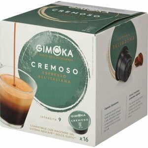 Кофе в капсулах для кофемашин Gimoka Dolce Gusto Espresso Cremoso (16 штук в упаковке), 1369760