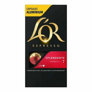 Кофе в капсулах для кофемашин L'or Espresso Splendente 10 штук в упаковке, 1722026