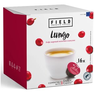Кофе в капсулах FIELD FDG Lungo, интенсивность 6, 16 порций, 16 кап. в уп.