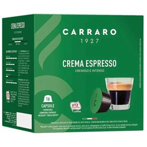 Кофе в капсулах системы Dolce Gusto Carraro CREMA ESPRESSO 16 шт.