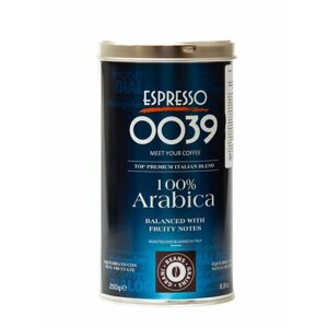 Кофе в зернах 100 % Арабика, 0,25кг Espresso 0039 Италия