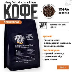 Кофе в зернах 9 BAR coffee & roasters / 9 БАР кофе, Бразилия Куашупе венская Playful Dalmatian dark, арабика, 250 г