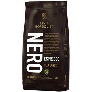 Кофе в зернах Arvid Nordquist Espresso NERO, 500 г обжарка 01.11.2023 до 28.07.2024 г. (Из Финляндии)