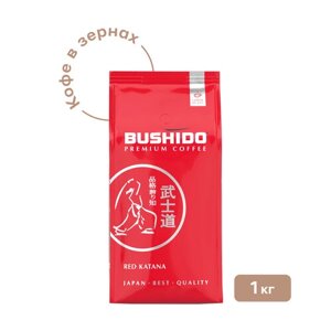 Кофе в зернах Bushido Red Katana, шоколад, абрикос, 1 кг