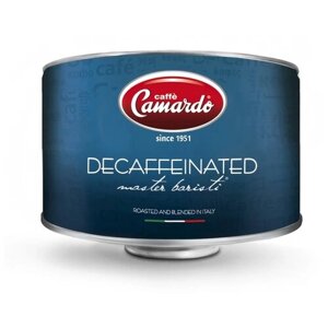 Кофе в зернах Camardo Espresso Decaffeinato без кофеина, жестяная банка, 1 кг