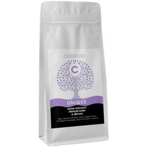Кофе в зернах Codrodi Blend Specialty UNIQUE (Эфиопия/Колумбия/Уганда) 1000 гр