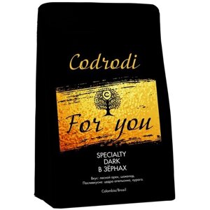 Кофе в зернах Codrodi FOR YOU (Колумбия/Бразилия) 250 гр