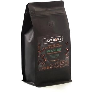 Кофе в зернах ELVADORE Brazil Premium 1000г, свежая обжарка