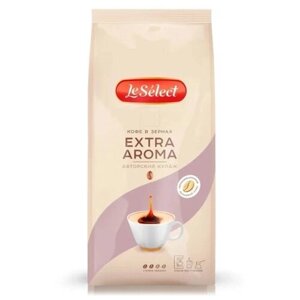 Кофе в зёрнах Extra Aroma, Le Select, арабика робуста, высокое содержание кофеина, средняя свежая обжарка, 1 кг