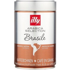 Кофе в зернах Illy Бразилия, карамель, 250 г