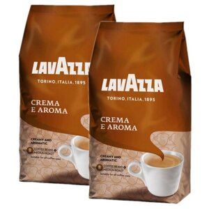 Кофе в зернах Lavazza Crema e Aroma, орех, кофе, 2 уп., 1 кг