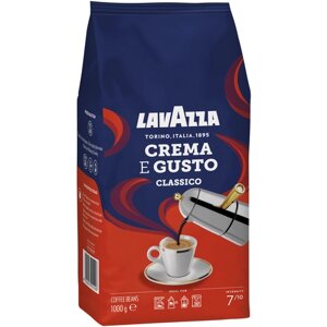 Кофе в зернах Lavazza Crema e Gusto Classico Espresso, темная обжарка, 1 кг