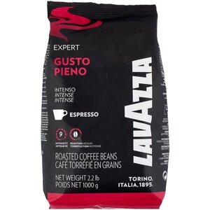 Кофе в зернах Lavazza Gusto Pieno, табак, злаки, средняя обжарка, 1 кг