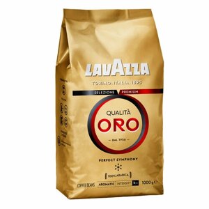 Кофе в зернах Lavazza "Qualit. Oro", вакуумный пакет, 1кг, 149373
