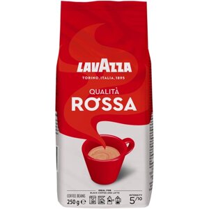 Кофе в зернах Lavazza Qualità Rossa, средняя обжарка, 2 уп., 250 г