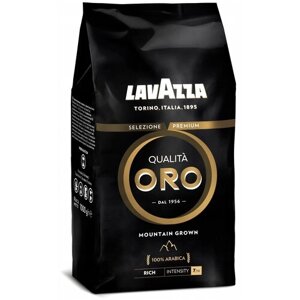 Кофе в зернах Lavazza Qualita ORO Mountain Grown, орех, фрукты, темная обжарка, 1 кг