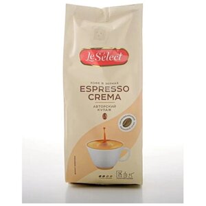 Кофе в зёрнах Le Select Espresso Crema арабика, робуста, свежеобжаренный, кофе, 200 г