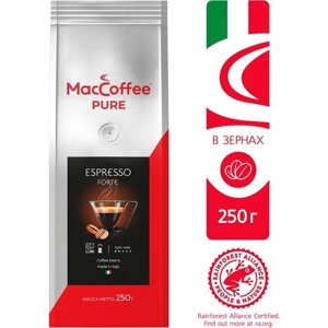 Кофе в зернах MacCoffee Pure Espresso forte, 250 г