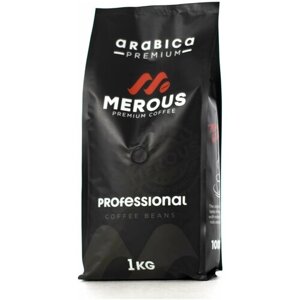 Кофе в зернах MEROUS Professional, 100% арабика, 1 кг