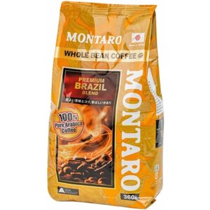 Кофе в зернах MONTARO Brazil Blend, арабика, 360 г