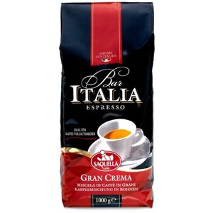 Кофе в зернах Saquella Espresso Bar Italia Gran Crema, 1 кг