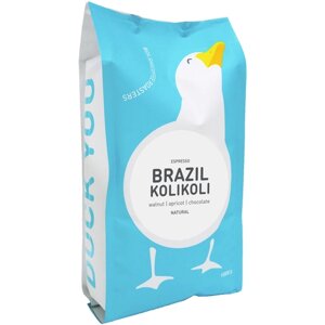 Кофе в зёрнах т. м. BOLSHECOFFEE ROASTERS, Бразилия Коликоли, 1 кг, эспрессо обжарка