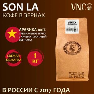 Кофе в зернах VNC Арабика "Son La" 1 кг, Вьетнам, свежая обжарка, Шонла)