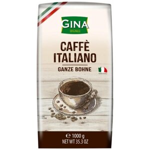 Кофе жареный в зернах Gina Caffe Italiano, 1 кг