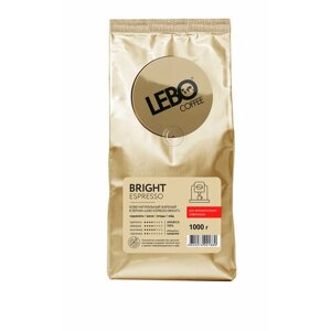Кофе жареный в зернах "LEBO BRIGHT ESPRESSO" 1000 грамм арабика 100%Натуральный!