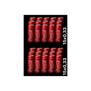 Кока-кола 0,33л. 15шт. Ж*б Гр - 2 упаковки Coca-Cola