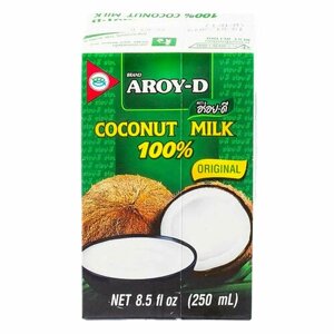 Кокосовое молоко AROY-D, 0,25 л, индонезия, 25848 упаковка 3 шт.