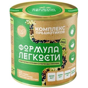 Комплекс пребиотиков "Овсяные отруби, микс семян, конопляный протеин, асаи", 250гр, Формула Легкости