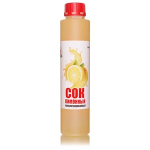 Концентрат сока\Сок концентрированный «Лимонный», кисл. 14,5-15,0% бутылка 1 кг (Happy Apple)