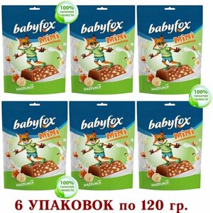 Конфеты BabyFox (Бэби Фокс) mini с фундуком, 6 уп. 120 г
