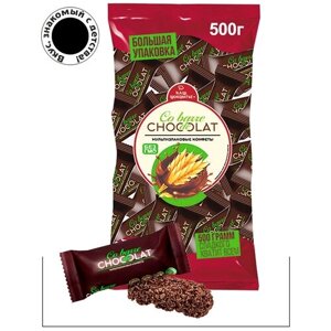 Конфеты Cobarde El Chokolate мультизлаковые с темной глазурью 500г. Вкус, знакомый с детства.